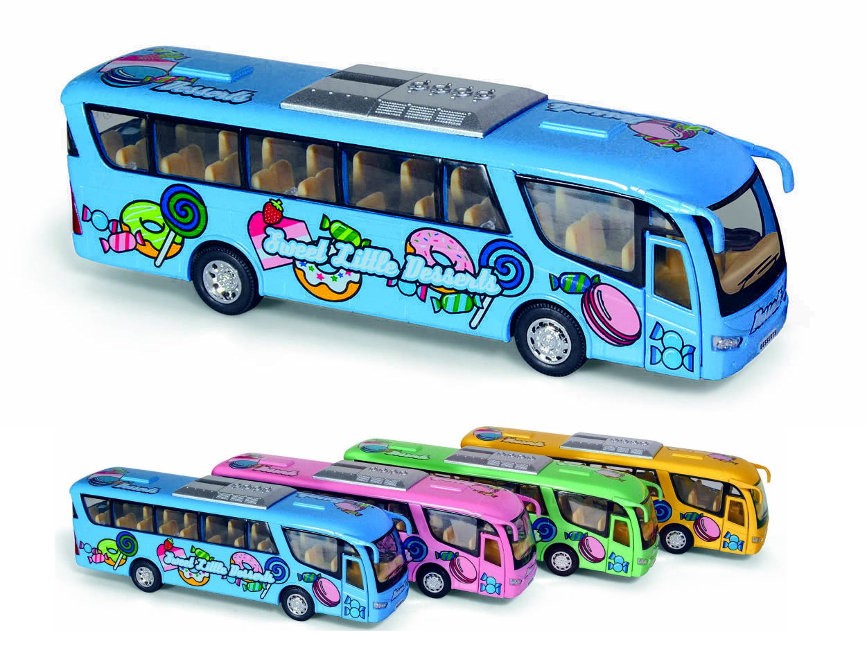 Модель автобус 7'' KS7103W Dessert Bus метал.инерц.откр.дв.4цв.кор./72/ (шт.)