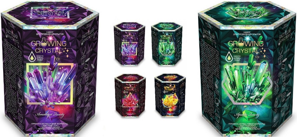 Набір для проведення дослідів "GROWING CRYSTAL" укр (8) GRK-01-01U,02U,03U..08U (шт.)