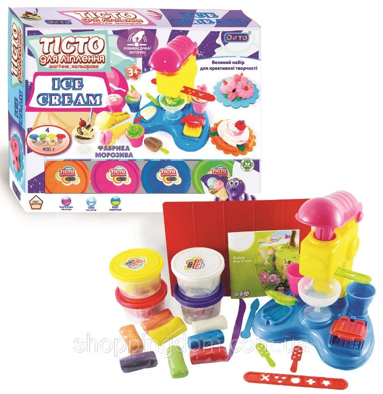 Набір креативної творчості "Тісто для ліпки "Master Do" ФАБРИКА МОРОЗИВА укр.(4) TMD-06-01U (шт.)