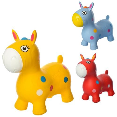 Прыгуны-лошадки MS 1582 (12шт) 1300г, 3 цвета, в кульке, 29-25-10см (шт.)
