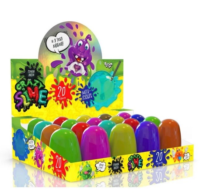 В'язка маса "Crazy Slime" Fluoric колба укр (20) SLM-FL-01-01U (шт.)