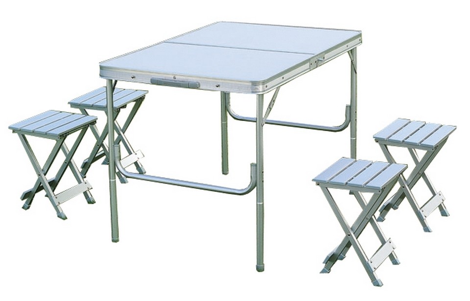 6001 Стіл складаний для пікніка/4 лавки алюміній 6001 (шт.)