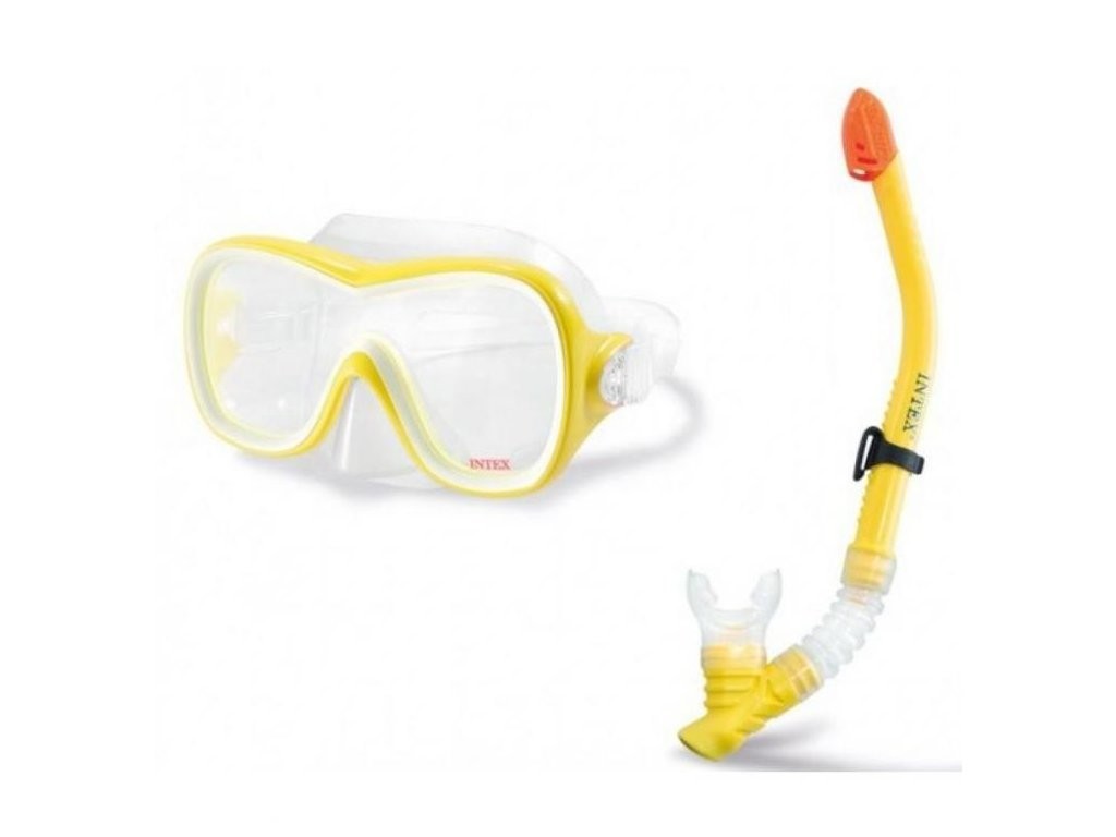 Набір для плавання 55647 (6шт) трубка, маска, регулюється ремінець, від 8 років, у слюді, 49-22-9см (шт.)
