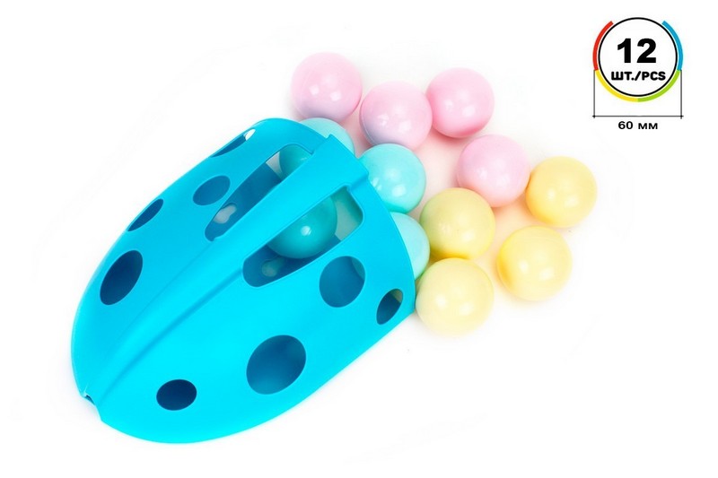 Іграшка "Набір кульок для сухих басейнів ТехноК", (12шт,60мм в органайзері) арт.7778 (шт.)
