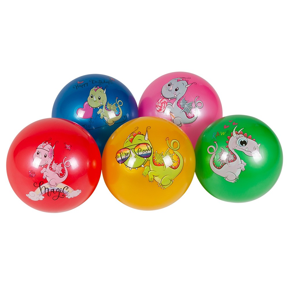 М'яч 9" BT-PB-0171 дракони 5мал.5кол.70г сітка /300/ (шт.)