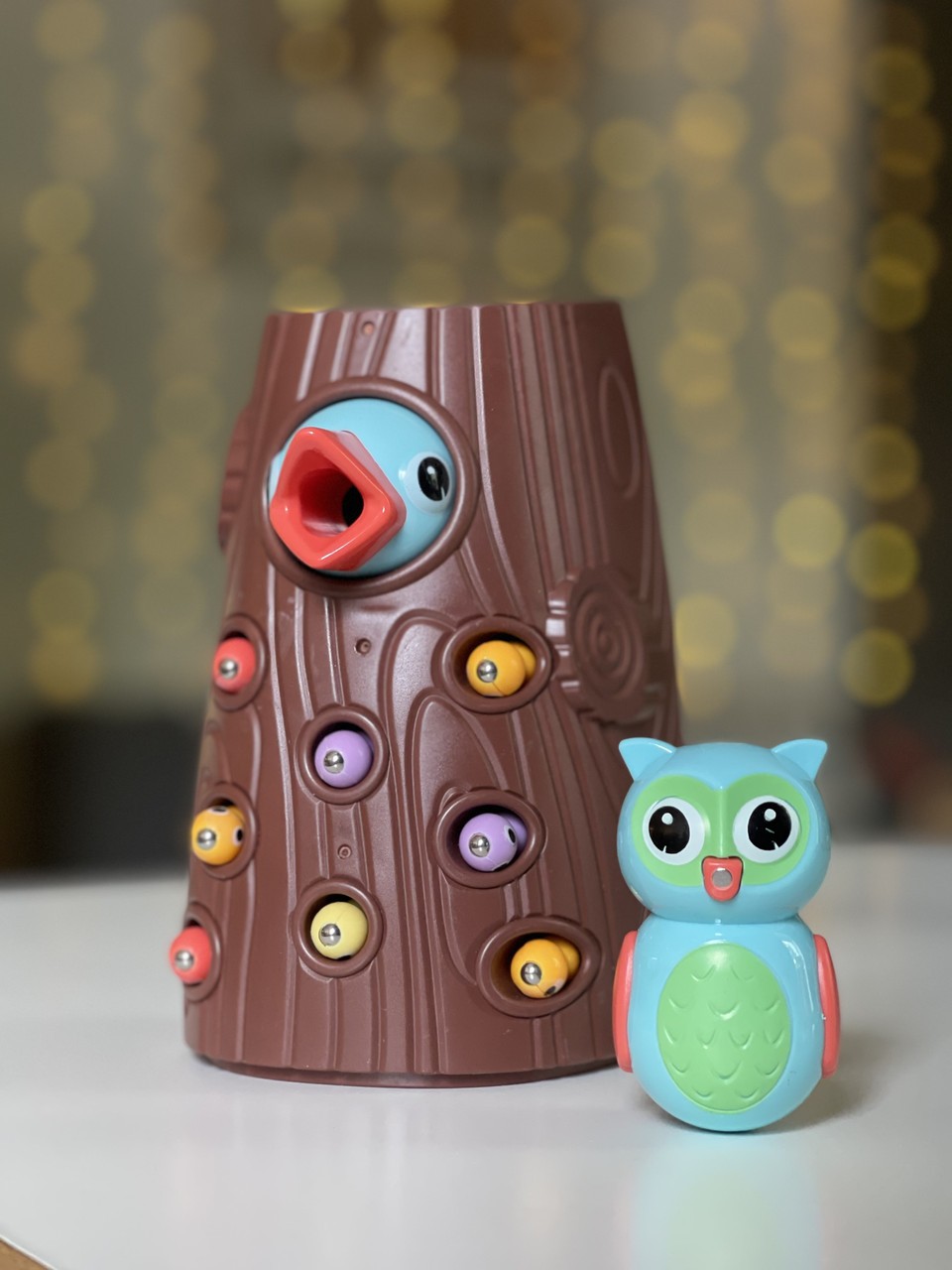 Гра FT 0017 (48шт) Нагодуй совеня, магнітна, пташка, гусениці, в кор-ці, 22,5-21,5-10,5см (шт.)