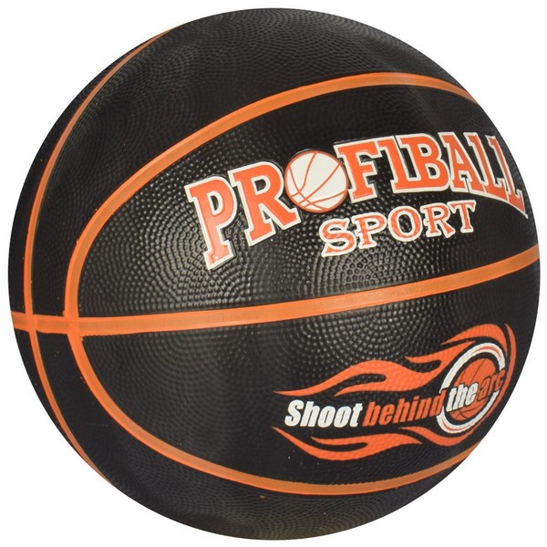 М'яч баскетбольний VA 0056 (30шт) розмір 7, гума, 12 панелей, 2 кольори, 580-600г, у кульку (шт.)