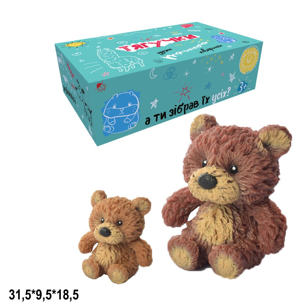 UKR Ведмідь Гонконг A185-617 тягнучка 3'' 2кол.24шт.в кор.31,5*9,5*18,5 /10/240/ (шт.)