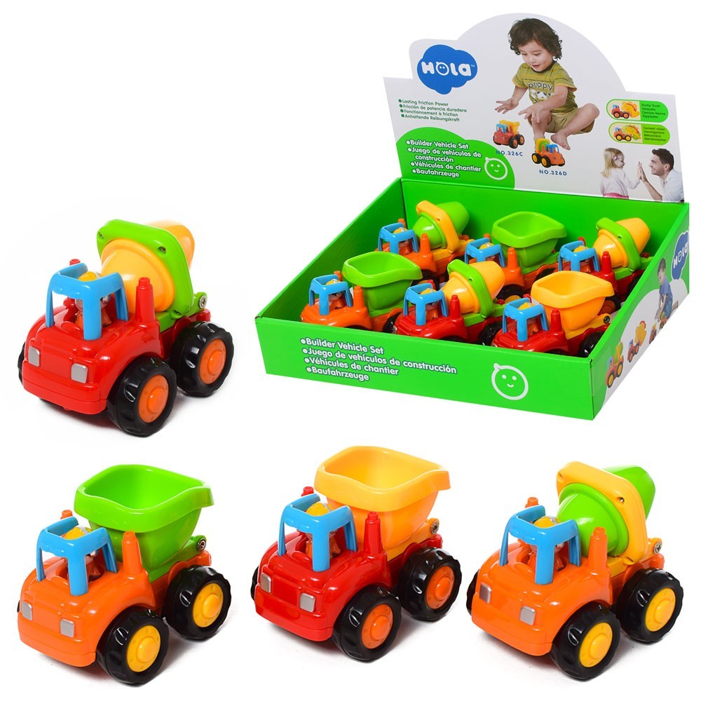 Машинка 326 CD (144шт) інер-я, будтехніка, 9-6-7см, 6шт (2 види) у дисплеї, 26-8,5-20см (шт.)