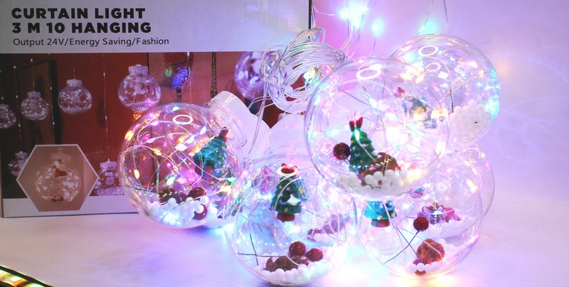 Xmas гірлянда мікс 4 види 200L M-1 Copper curtain ball lamp Мультикольорова 3M*1.5M (24) 7257 (шт.)