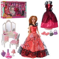 Меблі 2748 (12шт) вітальня, трюмо, лялька шарнірна 29см, вбрання, аксесуари, в кор-ці, 59-34-9см (шт.)