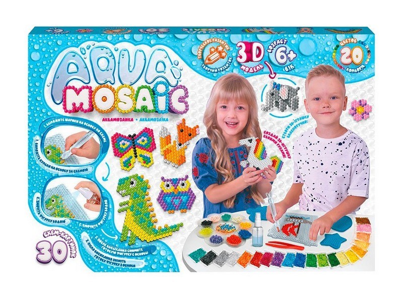 Креативна творчість "Aqua Mosaic" великий набір (10) AM-01-01 (шт.)