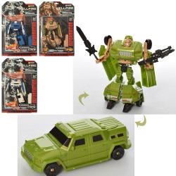 Трансформер HF9266AB (36шт) 19см, робот + машинка, 19см, 4 види, на листі, 24,5-38-7см (шт.)