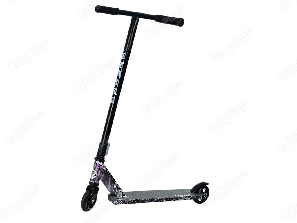 Самокат SR 2-066-1-D1 (1шт) алюм+сталь,трюковий,кол2штПУ100мм-алюм,кермо85см,підніж50/34-10см,принт (шт.)