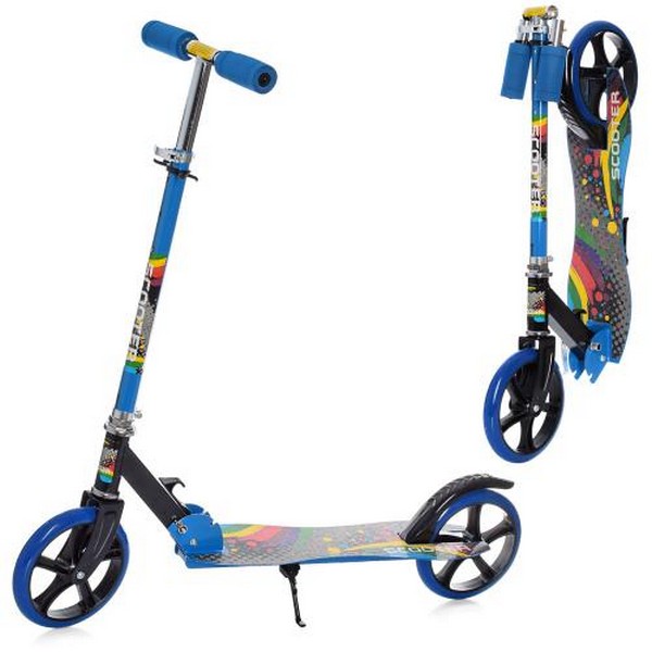 Самокат SR 2-050-1-BL1 (1шт) сталь,2колесаПУ200мм, кермо87/97см,підніжка52/30-11см,підставка,складни (шт.)