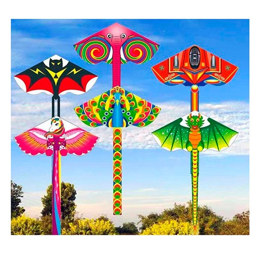 Повітряний змій MR 0886 (100шт) ширина 115см, довжина 60см, нитка 30м, 6видів, в кульку, 7-67,5-2см (шт.)