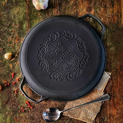 Жаровня чавунна лита 40*4см 400-40 (шт.)