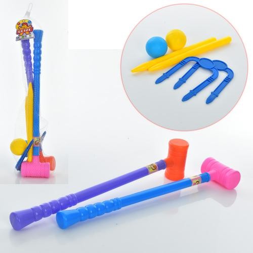 Гра MR 0868 (24шт) крикет, ключка2шт(54см), м'ячик1шт(6см), мішень 2шт, у сітці 54-10-10см (шт.)