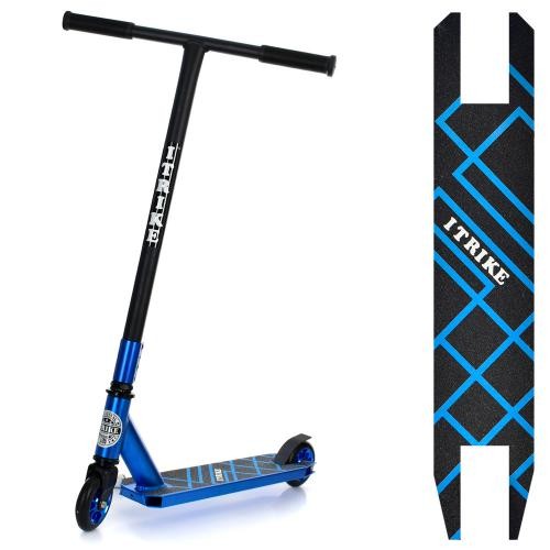 Самокат SR 2-067-5-BL1 (1шт) алюм+сталь,трюк,колеса2штПУ100мм-алюм, кермо83/47см,підніж.50-10см,анод (шт.)