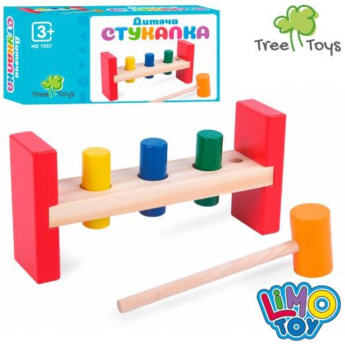 Дерев'яна іграшка Стукачка MD 1937 (30шт) ігрове поле, молоточок, в кор-ці, 18,5-9-4,5см (шт.)