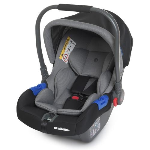 Бебікокон ME 1043 NEWBORN+ Royal Gray (1шт) категорія 0+, льон, чорн-сір (шт.)