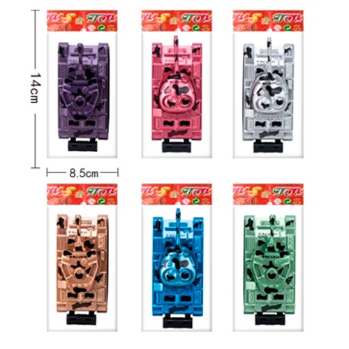 Танк 399-862 (600шт) інерція, 8,5 см, повертається башта, 2 види (мікс кольор), у кульу, 14-8,5-3,5 (шт.)