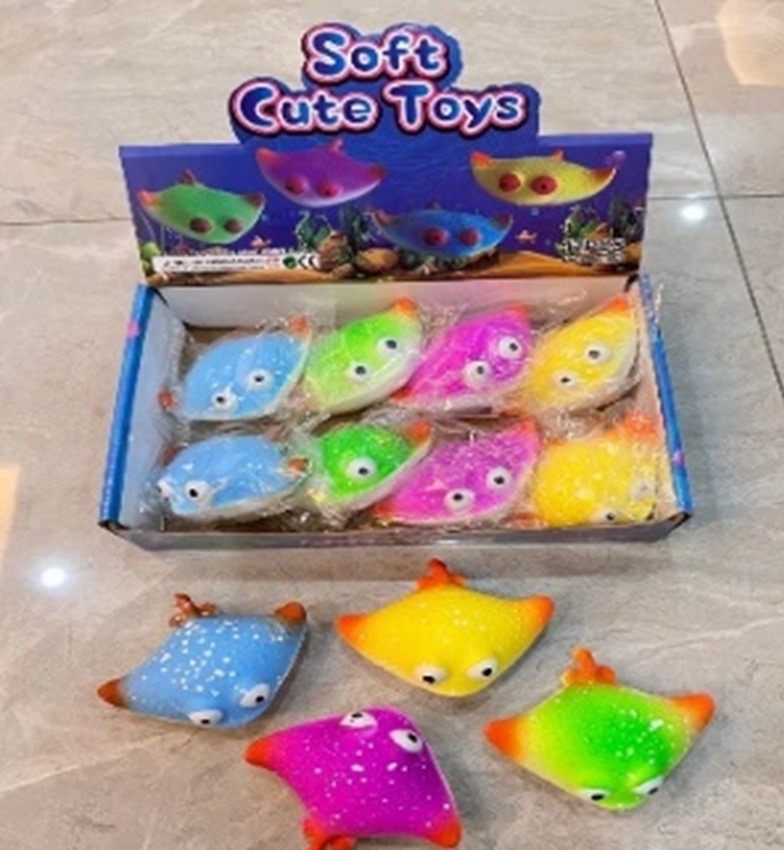 Антистрес м'ялка арт.  C53854 (288шт) рибки 7,5см 12шт боксі диспл./ціна за шт/ (шт.)