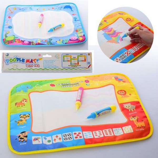 Килимок LT3981-1-82-1 (60шт) для малювання водою 40-29см, маркер2шт, 2види, 31,5-46-2см (шт.)