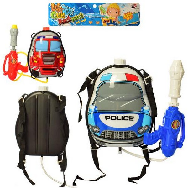 Водяний автомат MR 0228 (24шт) 33см, помпа, з балоном на плечі 30см, 2 види, в кульку, 38-46-8см (шт.)