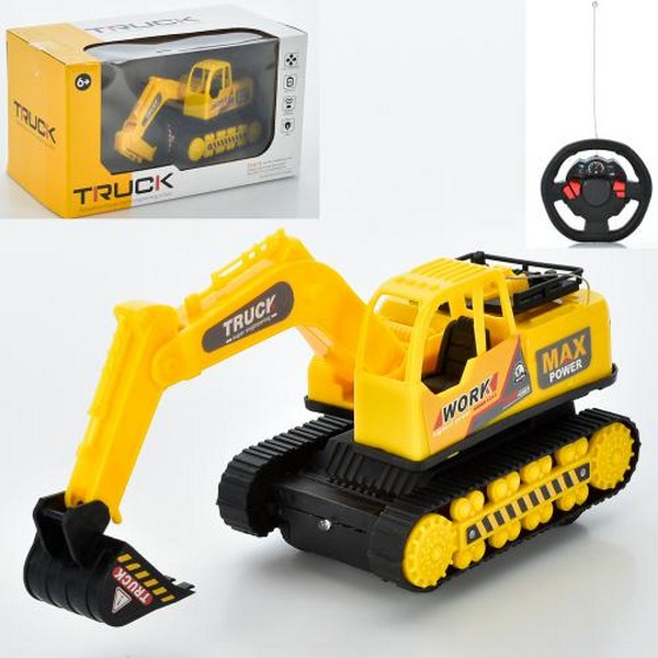 Екскаватор 0507-13 (42шт) р/к, 22см, світло, рухомі деталі, на бат-ці, в кор-ці, 23,5-12,5-13см (шт.)