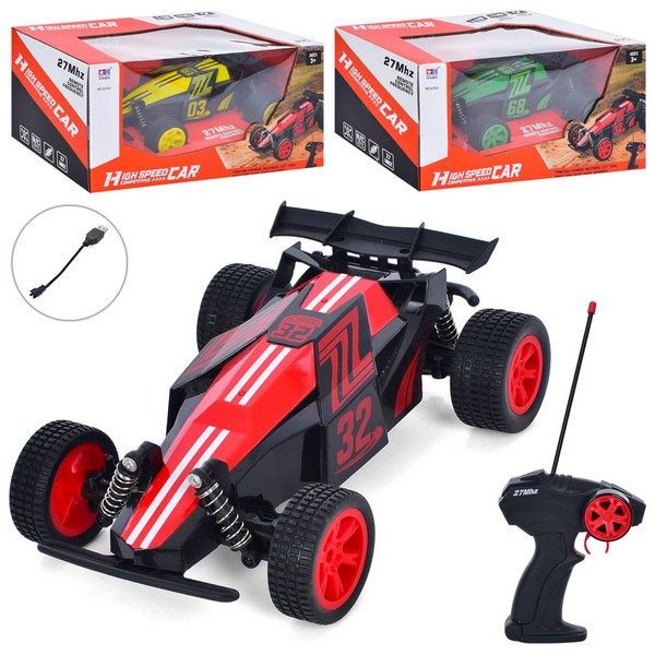 Машина 616A (12шт) Р/К, 1:18, 23см, аморт, гумові колеса, 3 кольри, акум, USB-зарядное, в кор-ці (шт.)