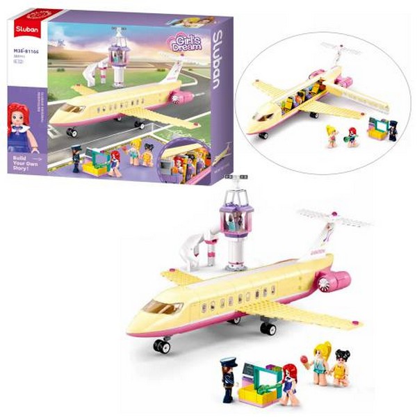 Конструктор M38-B1166 (12шт) літак, авіаційна вежа, 384 деталі, фігурки, в кор-ці, 43-33-6,5см (шт.)