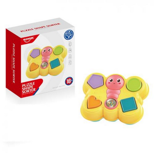 Сортер HE8055 (48шт) метелик 20см, тріскачка, брязкальце, в кор-ці, 21,5-20-8см (шт.)