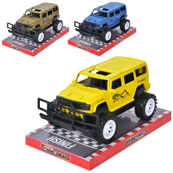 Джип 858-10 (84шт) інерція, 16см, 3 кольори, в слюді, 18,5-11,5-11см (шт.)