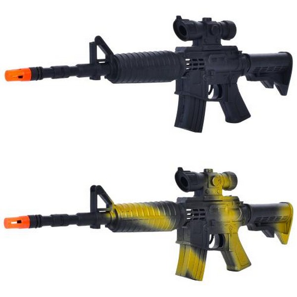 Автомат 555-1-2 (96шт) 47см, тріскачка, 2 кольори, у кульку,19,5-51-5см (шт.)