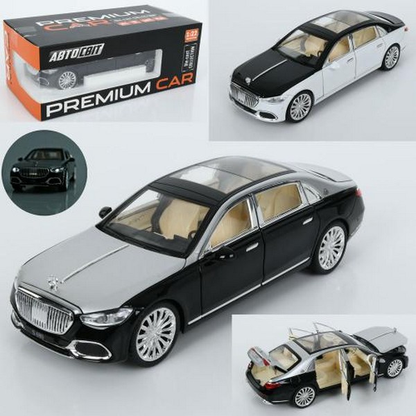 Машина AP-1985 (12шт) АвтоСвіт,1:22,метал,інерц, 21см, звук,світло,відчиняються двері/багажник/капот (шт.)