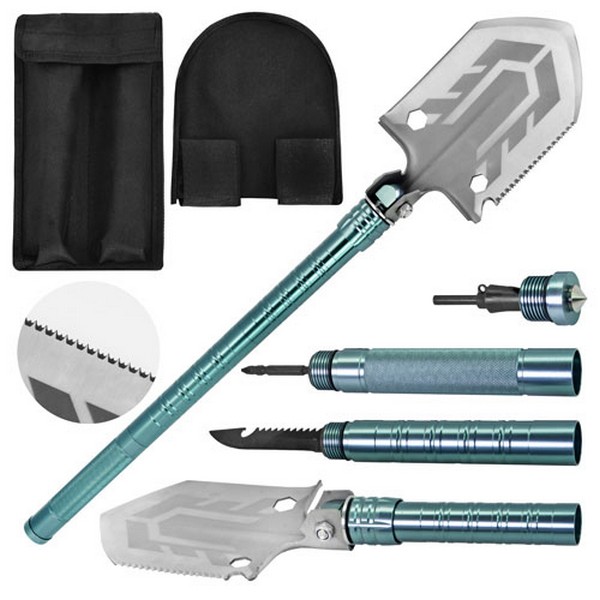 Лопата складана 67см (нiж, кремінь, свисток, викрутка, гайковий ключ) WTH71283-15 (20шт) (шт.)