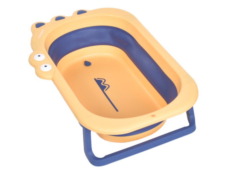 Ванночка ME 1141 CROCO Yellow (1шт) дитяча, силікон, складана, 80*53,9*20,8, жовто-синій (шт.)