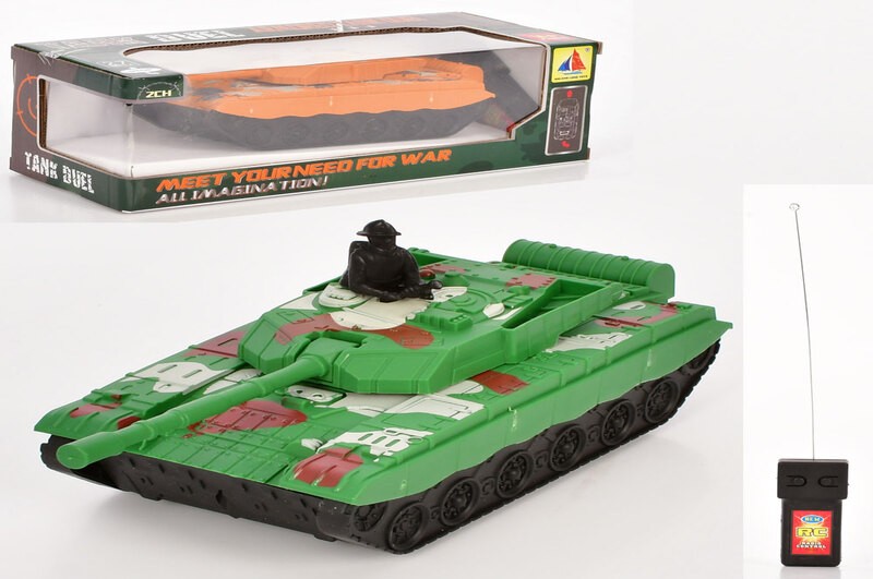 Танк HT-33A (48шт) р/к, 21см, на бат-ці, 2 кольори, в кор-ці, 26-9-11см (шт.)