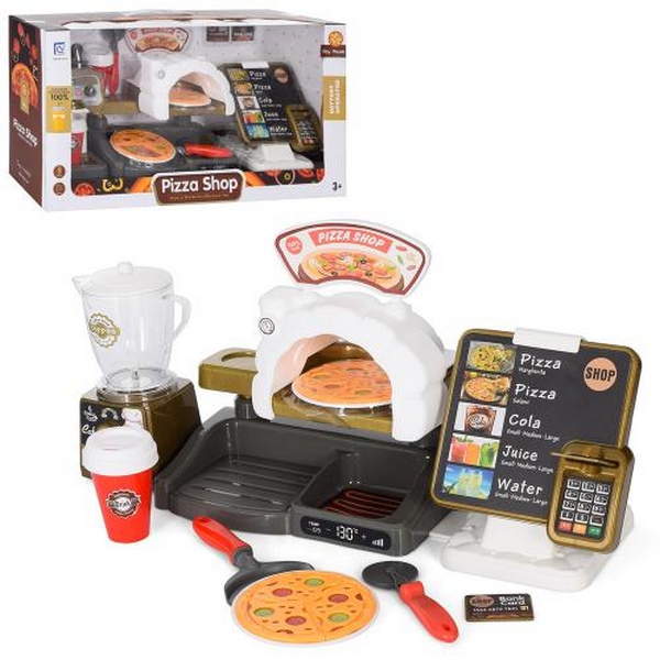 Магазин 818-285-286 (12шт) піцерія, прилавок, каса, термінал, 2види, зв., бат., кор., 52-27-16см. (шт.)