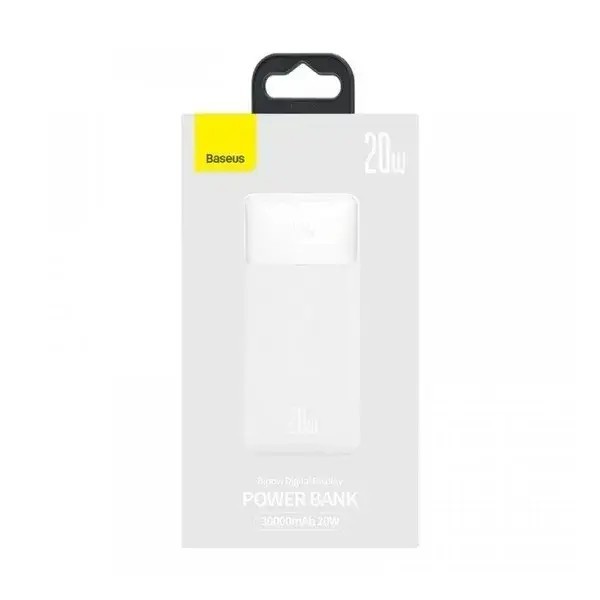 Power Bank Bipow Digital Display Fast Charge 30000mAh 20W White PPBD050402 (шт.)
