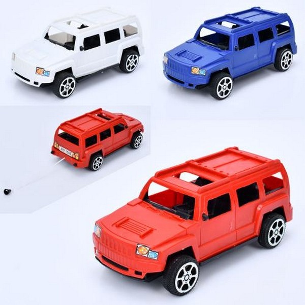 Джип 1106-1 (288шт) 15см, заводний, 3 кольори у пакеті, 15-7-6см (шт.)