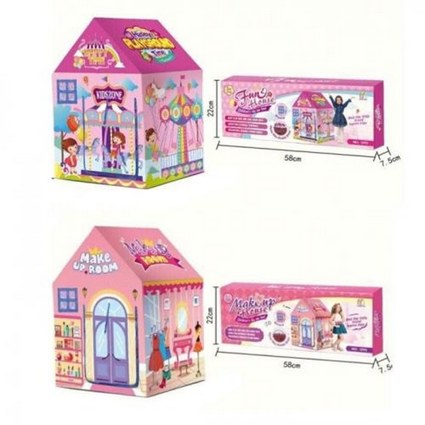 Намет MR 1306 (10шт) будиночок, 81,5-81,5-в123см, вхід-накидка, 2 види, в кор-ці, 58-22-7,5см (шт.)