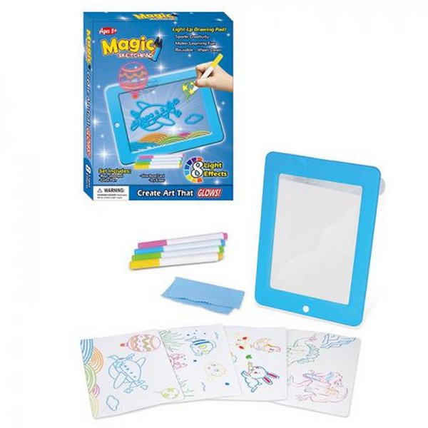 Досточка для малювання 183 (36шт) 24-18,5см,світло (кольоровий), маркери, картки, присоски, 2 кольор (шт.)