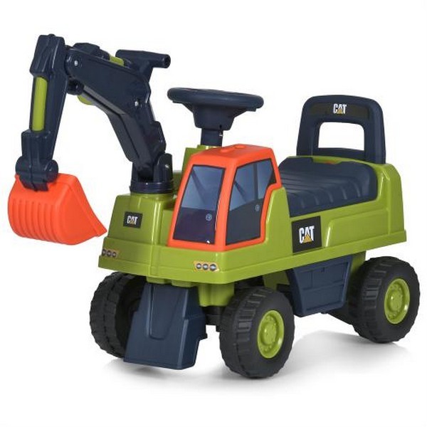 Каталка-толокар M 6022-5 (1шт) екскаватор, музика, зелений (шт.)