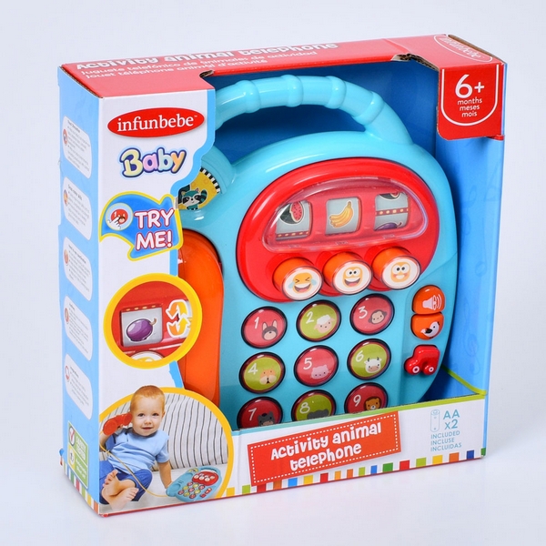 Телефон LS9991-AV (6шт) 21см, музика, звук, звуки тварин, ігровий автомат, на бат-ці, в кор-ці, 22-2 (шт.)