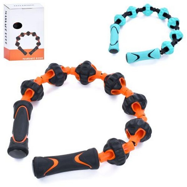 Еспандер MS 4089 (30шт) масажер-стрічка, роликовий, антицелюлітний, 71-6см, гума, 2 кольори, кор-ці, (шт.)