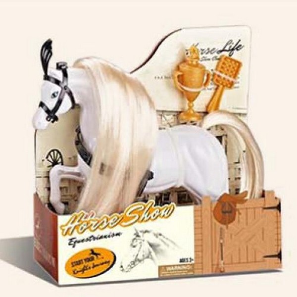 Конячка 107B (60шт) 17см, кубок, гребінець, в кор-ці, 20-18,5-6см (шт.)