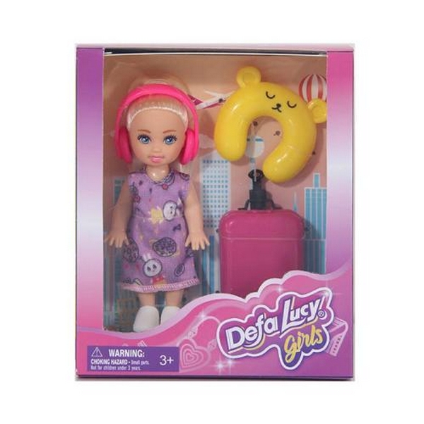 Лялька DEFA 8816 (48шт) 10см, валіза, аксесуари, в кор-ці, 12,5-14-4см (шт.)