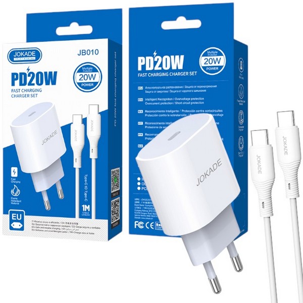 МЗП JOKADE 010 + кабель до телефону тайп-сі - тайп-сі (шт.)